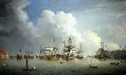 Dominic Serres The Captured Spanish Fleet at Havana, August-September 1762 France oil painting artist